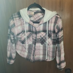 Flannel crop sz xs
